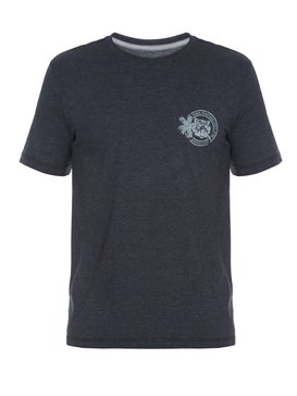 quiksilver, Camiseta Masculina Manga Curta Estampa Frente e Costas Quiksilver, MESCLA PRETO* (msc) QK CAM BAS M/C RAD TIGER BR61114295