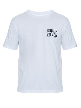quiksilver, Camiseta Masculina Manga Curta Estampa Frente e Costas Quiksilver, WHITE (wht) QK CAM BAS M/C SINCE 1969 BR61114296
