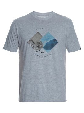 quiksilver, Camiseta Masculina Manga Curta Estampa Frontal Quiksilver, MESCLA CLARO (mec) QK CAM BAS M/C PLEASURE ZONE BR61114308