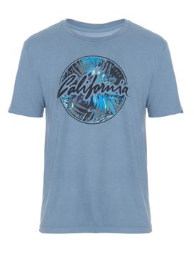 quiksilver, Camiseta Masculina Manga Curta Estampa Frontal Quiksilver, SKY (sky) QK CAM BAS M/C CA CIRCLE BR61114316