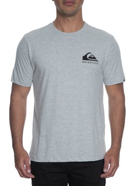 quiksilver, Camiseta Masculina Manga Curta Estampa Frente e Costas Quiksilver, MESCLA PRETO* (msc) QK CAM BAS M/C FIRST TIME BR61114321