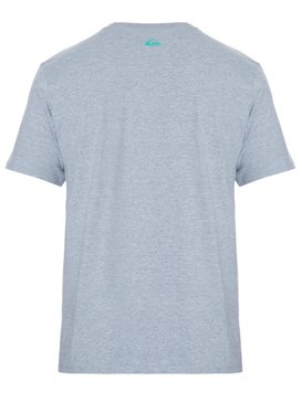 quiksilver, Camiseta Masculina Manga Curta Estampa Frontal Quiksilver, MESCLA GRAFITE C/ MANGA PRETA* (mes) QK CAM BAS M/C SURF COMPANY BR61114330