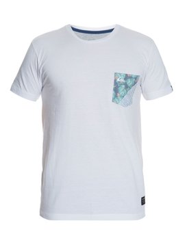 quiksilver, Camiseta Masculina Manga Curta Estampada com Bolso Quiksilver., WHITE* (wht) QK CAM ESPECIAL M/C COAST LINES BR61142743