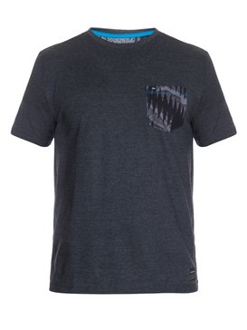 quiksilver, Camiseta Masculina Manga Curta Slim Fit Estampada com Bolso Quiksilver., MESCLA PRETO (mep) QK CAM ESPECIAL M/C PACK POCKET BR61142762