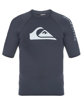 quiksilver, Lycra Masculina Raglan Manga Curta Estampa Frontal Quiksilver, GUNSMOKE* (gun) QK RASHGUARD M/C HAWAII BR61151044
