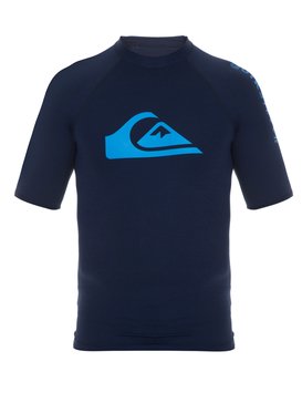 quiksilver, Lycra Masculina Raglan Manga Curta Estampa Frontal Quiksilver, NAVY* (nvy) QK RASHGUARD M/C HAWAII BR61151044