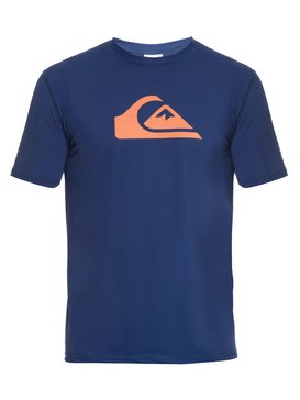 quiksilver, SurfTee Masculino Raglan Estampa Frontal Quiksilver, NAVY HEATHER* (nvy) QK SURF TEE LOGO BR61151047