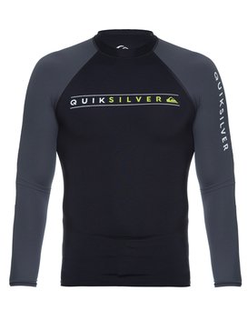quiksilver, Lycra Masculina Manga Longa Raglan Estampa Frontal Quiksilver, BLACK* (blk) QK RASHGUARD M/L SINCE 1969 BR61211031