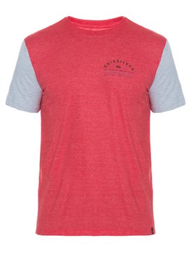 quiksilver, Camiseta Masculina Manga Curta Slim Quiksilver, MESCLA CHERRY (mch) QK CAM SLIM FIT M/C FORTH POINT BR61241550