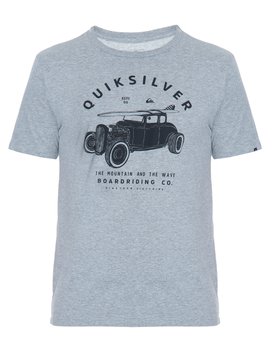 quiksilver, Camiseta Masculina Manga Curta Slim Quiksilver, MESCLA CLARO (mec) QK CAM SLIM FIT M/C HOT LOG BR61241552