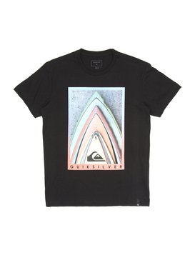 quiksilver, Camiseta Juvenil Estampa Frontal Quiksilver, BLACK* (blk) QK CAM BAS M/C JUV STAKED BR68112026