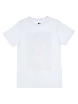 quiksilver, Camiseta Juvenil Estampa Frontal Quiksilver, WHITE (wht) QK CAM BAS M/C JUV STAKED BR68112026