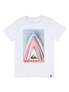 quiksilver, Camiseta Juvenil Estampa Frontal Quiksilver, WHITE (wht) QK CAM BAS M/C JUV STAKED BR68112026