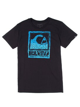 quiksilver, Camiseta Juvenil Estampa Frontal Quiksilver, BLACK* (blk) QK CAM BAS M/C JUV PEAKS BR68112027