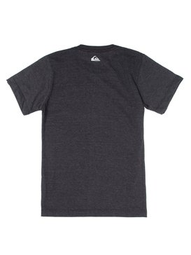 quiksilver, Camiseta Juvenil Estampa Frontal Quiksilver, MESCLA PRETO (mep) QK CAM BAS M/C JUV HEATHER SINGNATURE BR68112028