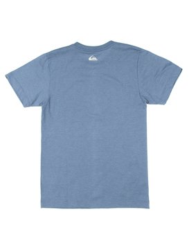 quiksilver, Camiseta Juvenil Estampa Frontal Quiksilver, MESCLA PRETO* (msc) QK CAM BAS M/C JUV HEATHER SINGNATURE BR68112028