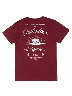 quiksilver, Camiseta Juvenil Estampa Frente e Costas Quiksilver, GRANADE* (16) QK CAM BAS M/C JUV BEAR STATE BR68112033
