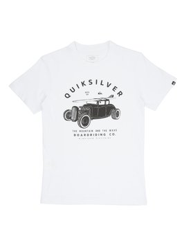 quiksilver, Camiseta Juvenil Estampa Frontal Quiksilver, WHITE* (wht) QK CAM BAS M/C JUV HOT LOG BR68112034