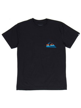 quiksilver, Camiseta Juvenil Estampa Frente e Costas Quiksilver, BLACK (blk) QK CAM BAS M/C JUV SLASH LOGO BR68112041