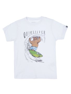 quiksilver, Camiseta Juvenil Manga Curta Estampa Frontal Quiksilver, WHITE 2 * (wht2) QK CAM BAS M/C KIDS ANIMALS PACK BR68112051