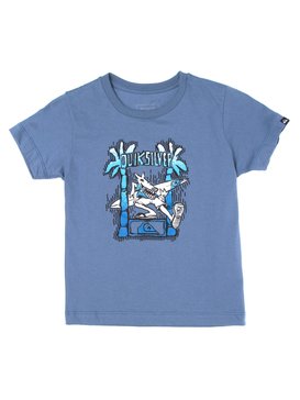 quiksilver, Camiseta Juvenil Manga Curta Estampa Frontal Quiksilver, SKY* (sky) QK CAM BAS M/C KIDS PALM DOG BR68112052
