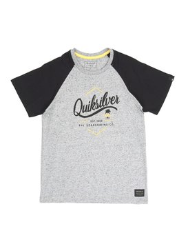 quiksilver, Camiseta Juvenil Estampa Frontal Quiksilver, BLACK (blk) QK CAM ESPECIAL RAGLAN COLLEGE JUV BR68141299