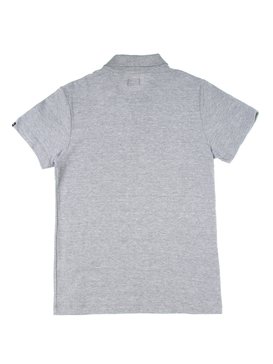 quiksilver, Polo Juvenil Estampa Frontal Quiksilver, MESCLA CLARO (mec) QK POLO JUV COTTON BR68161085