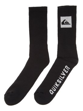 quiksilver, Meia Masculina Cano Médio Quiksilver, BLACK* (blk) QK MEIA CREW BR78821664