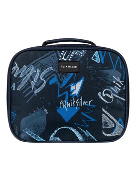 quiksilver, Boy's 8-16 Lunch Lady Land Cooler Lunch Bag, DARK DENIM THUNDERBOLTS (brq8) Lunch Lady Land - Cooler Lunch Bag EQBBA03000