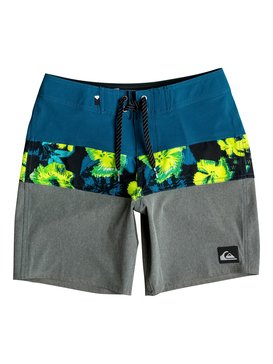 quiksilver, Panel Blocked Vee 16" - Board Shorts, MOROCCAN BLUE (bsg6) Panel Blocked Vee 16" - Board Shorts EQBBS03128
