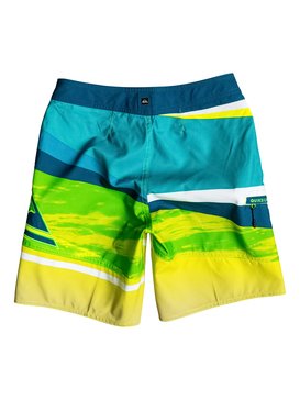 quiksilver, Slash Logo Vee 16" - Board Shorts, GREEN GECKO (ggy6) Slash Logo Vee 16" - Board Shorts EQBBS03130