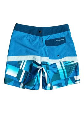 quiksilver, Check Crypt Vee 15" - Boardshort, ESTATE BLUE (bsw6) Check Crypt Vee 15" - Board Shorts EQBBS03135