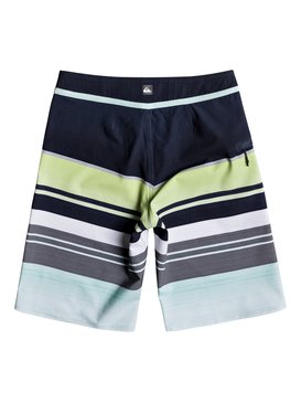 quiksilver, Boy's 8-16 Everyday Stripe Vee 19" Boardshorts, BLUE LIGHT (bek6) Everyday Stripe Vee 19" - Board Shorts EQBBS03151