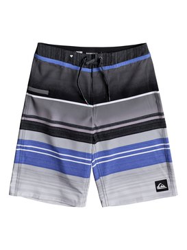 quiksilver, Boy's 8-16 Everyday Stripe Vee 19" Boardshorts, ELECTRIC BLUE (bpb6) Everyday Stripe Vee 19" - Board Shorts EQBBS03151