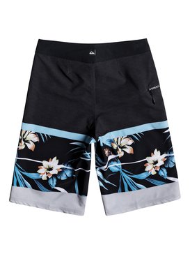 quiksilver, Boy's 8-16 Slab Island Vee 19" Boardshorts, ATOMIC BLUE (bmm6) SLAB ISLAND VEE YOUTH 19 EQBBS03216