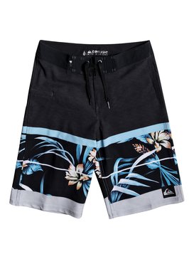 quiksilver, Boy's 8-16 Slab Island Vee 19" Boardshorts, ATOMIC BLUE (bmm6) SLAB ISLAND VEE YOUTH 19 EQBBS03216