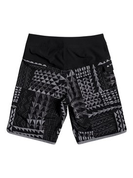 quiksilver, Boy's 8-16 The Scallop Hawaii 18" Boardshorts, BLACK (kvj6) THE SCALLOP HAWAII YOUTH 18 EQBBS03217