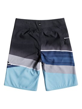 quiksilver, Boy's 8-16 Slash Logo 19" Boardshorts, ATOMIC BLUE (bmm6) SLASH LOGO YOUTH 19 EQBBS03218