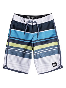 quiksilver, EYE SCALLOP YOUTH 19, CYAN BLUE (bkv6) EYE SCALLOP YOUTH 19 EQBBS03255