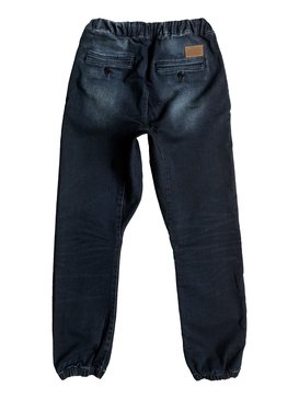 quiksilver, Fonic Dark Blue - Pantalón De Chandal Vaquero Corte Pitillo, DARK BLUE (ktpw) Fonic Dark Blue - Slim Fit Denim Joggers EQBDP03120