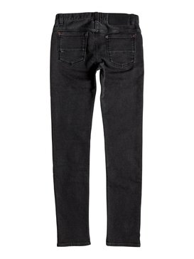 quiksilver, Distorsion Fleece Grey - Slim Fit Jersey Denim-Jeans, LOW GREY (kzew) Distorsion Fleece Grey - Slim Fit Jersey Denim Jeans EQBDP03125