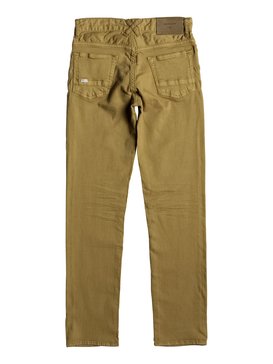 quiksilver, Distorsion Colors - Jeans vestibilità slim, BONE BROWN (cmt0) DISTORSION COLORS YOUTH EQBDP03137