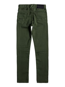 quiksilver, Distorsion Colors - Jeans vestibilità slim, RIFLE GREEN (gsq0) DISTORSION COLORS YOUTH EQBDP03137