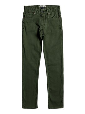 quiksilver, Distorsion Colors - Jeans vestibilità slim, RIFLE GREEN (gsq0) DISTORSION COLORS YOUTH EQBDP03137