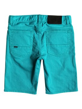 quiksilver, Distorsion Colors - Pantalones Cortos Vaqueros, VIRIDINE GREEN (bnf0) Distorsion Colors - Denim Shorts EQBDS03047