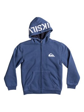 quiksilver, Best Wave Sherpa - Felpa con cappuccio e zip, DARK DENIM (brq0) Best Wave Sherpa - Zip-Up Hoodie EQBFT03226