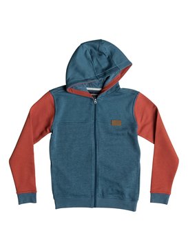quiksilver, Iconic Science - Sudadera con capucha y cremallera, DARK DENIM HEATHER (brqh) Iconic Science - Zip-Up Hoodie EQBFT03246