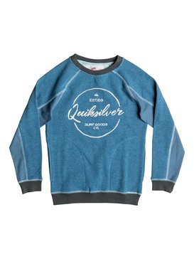 quiksilver, Schools Jail - Sweat, INDIAN TEAL HEATHER (bqkh) Schools Jail - Sweatshirt EQBFT03318
