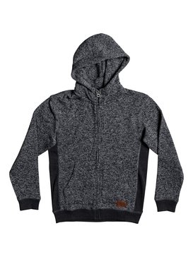 quiksilver, Boy's 8-16 Keller Zip-Up Hoodie, DARK GREY HEATHER (ktfh) Keller - Zip-Up Hoodie EQBFT03388