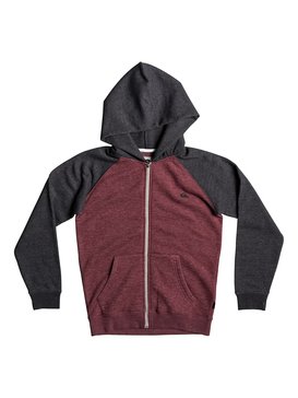 quiksilver, Everyday - Sudadera con capucha y cremallera, POMEGRANATE HEATHER (rzgh) Everyday - Zip-Up Hoodie EQBFT03394